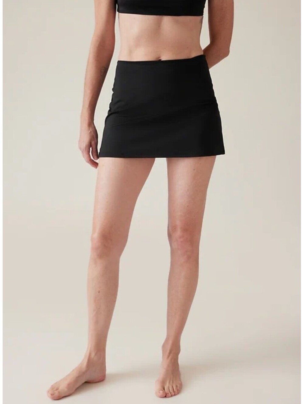 Athleta Tidal Swim Skirt Black Size XL